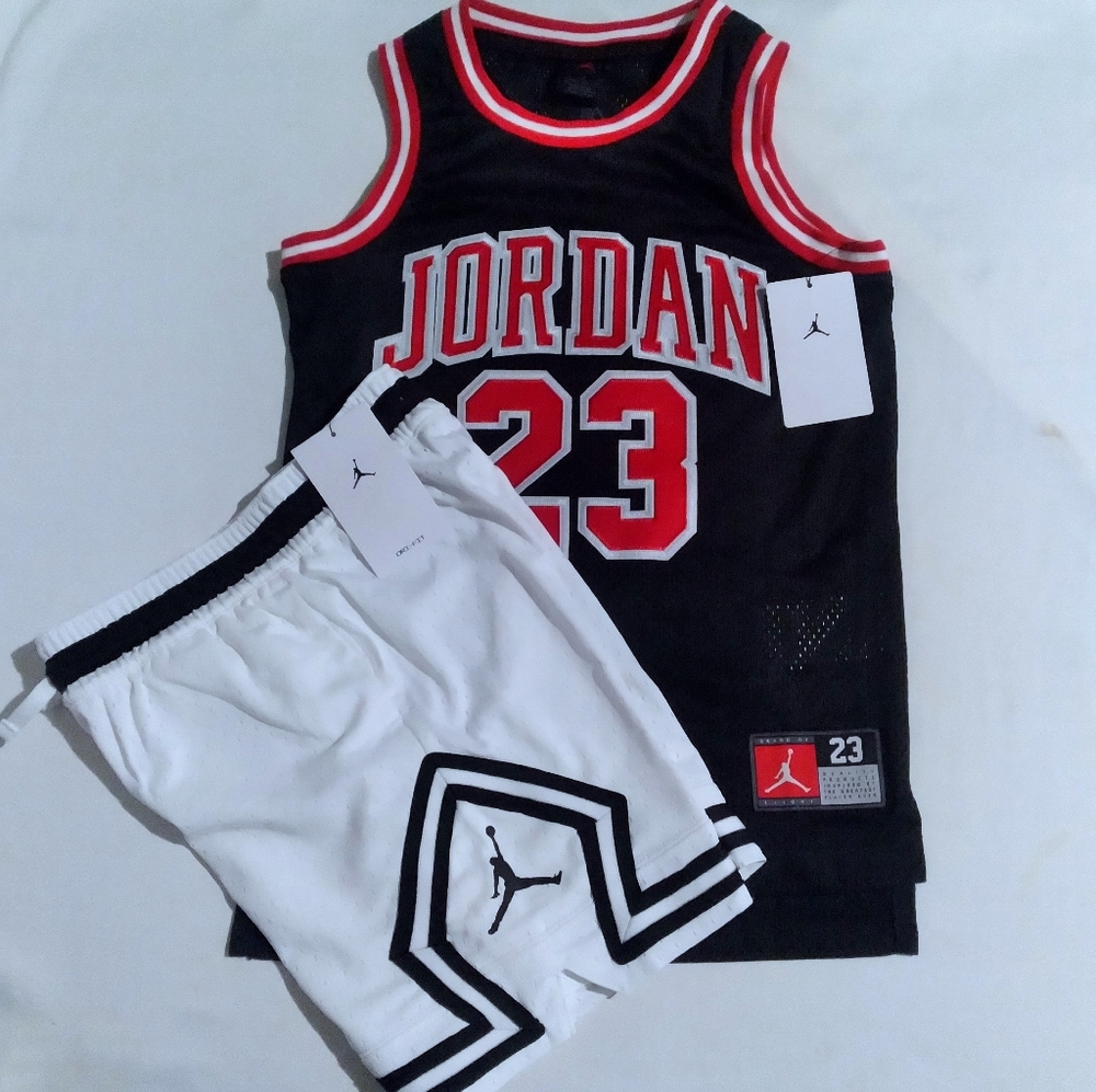 Jordan Boys Youth 2pc Jersey Style Short Set- Small